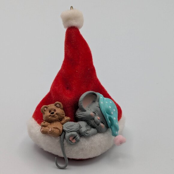 Hallmark Keepsake Night Before Christmas 1987, Vintage Santa Hat Ornament - Picture 1 of 11